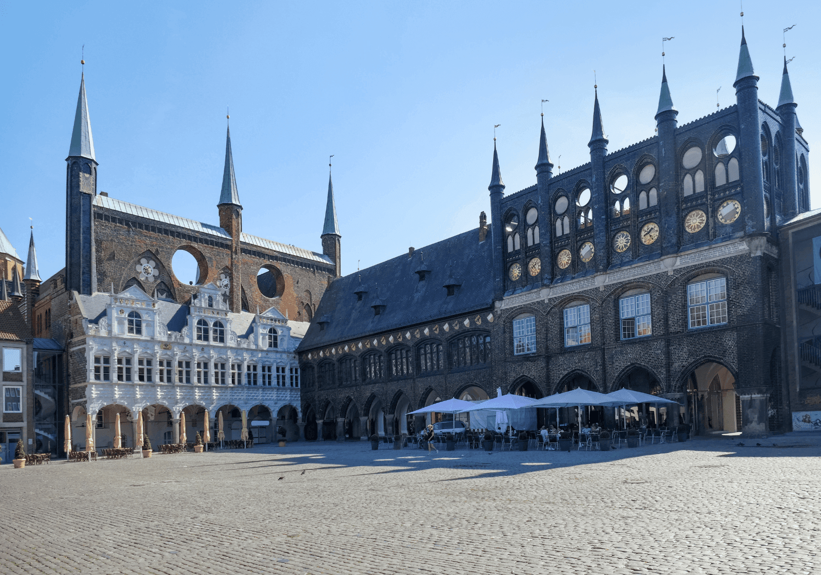 Rådhuset Markt Anno Dazumal i Lübeck