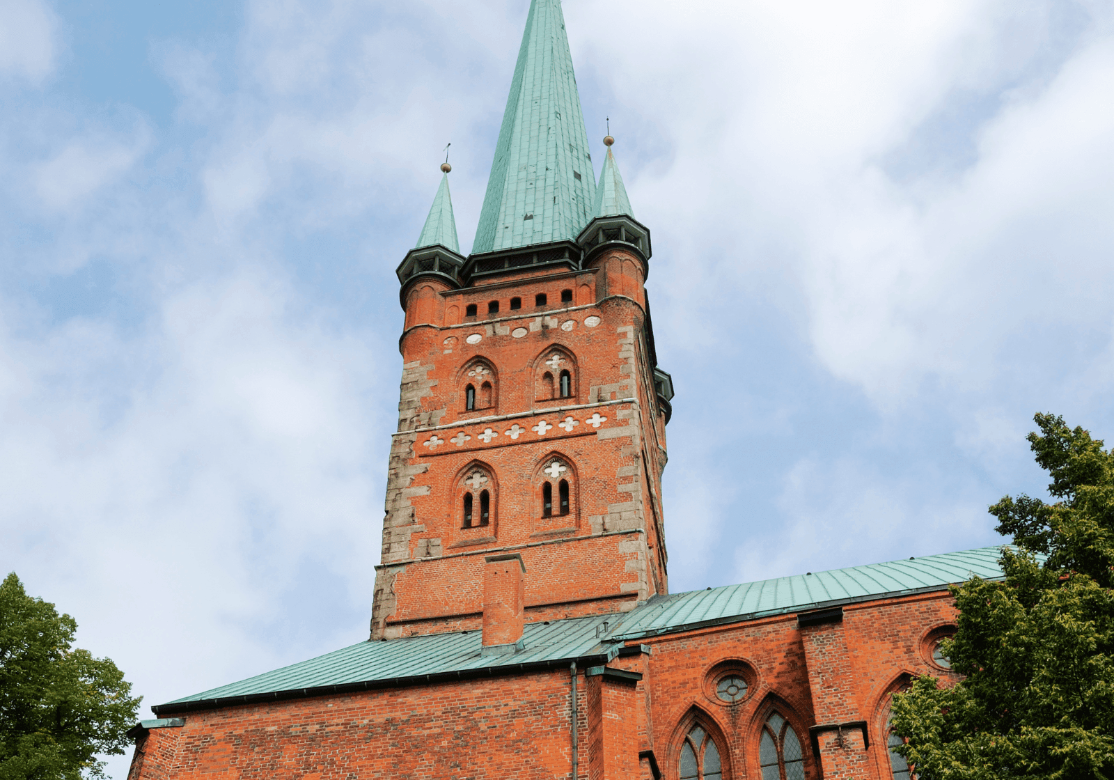Petrikirken i Lübeck med kirketårn